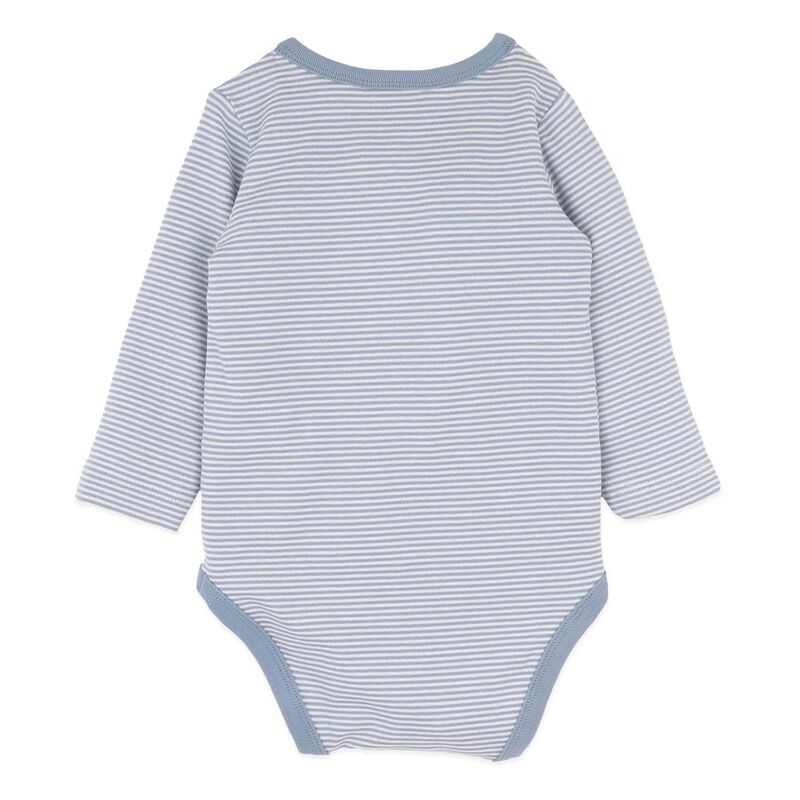 B&eacute;b&eacute; Alvin Organic Stripe Ls Bodysuit image number 2